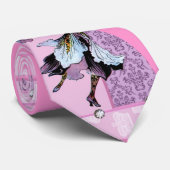 踊りヴィンテージフラワーフェアリーファンタジーデザインLeahG ネクタイ (ロール)