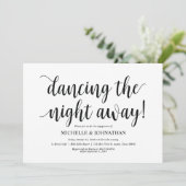 踊り一晩中、婚約パーティ招待状 招待状 (スタンド正面)