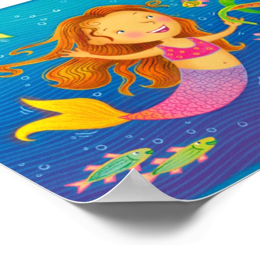 踊り人魚とタコ ポスター (角)