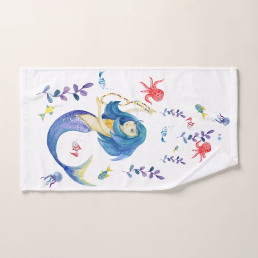 踊り人魚 バスタオルセット (ハンドタオル)