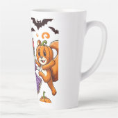踊り動物のハロウィーンコスチューム カフェラテマグ (右)