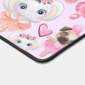 踊り動物 デスクマット (コーナー)