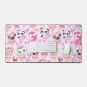 踊り動物 デスクマット (キーボード&マウス)