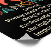 踊り名詞定義ダンサおもしろいンドディクション ポスター (角)