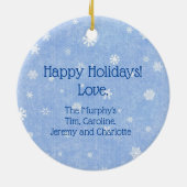 踊り国雪だるま セラミックオーナメント (裏面)