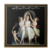 踊り女性タイル タイル (正面)