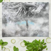 踊り女性用キッチンタオル キッチンタオル (折り畳み)