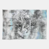 踊り女性用キッチンタオル キッチンタオル (横)