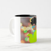 踊り女王。 ツートーンマグカップ (正面左)