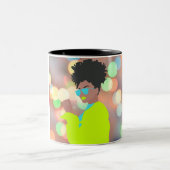 踊り女王。 ツートーンマグカップ (中央)