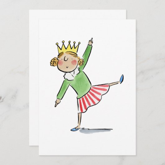 踊り女王 招待状 (正面/裏面)