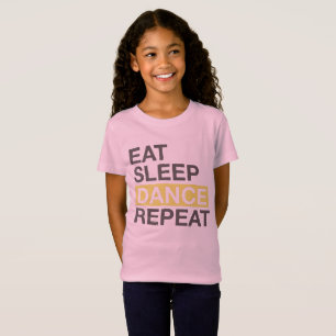 踊り好きの踊り食べのリピート Tシャツ