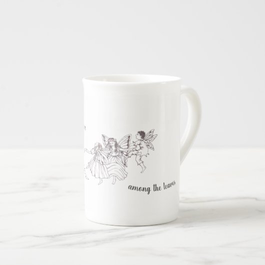 踊り妖精の国骨中国マグカップ ボーンチャイナマグカップ (正面右)