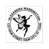 踊り妖精バタフライウィングスネームRetアドレス#2 セルフインキングスタンプ (デザイン)