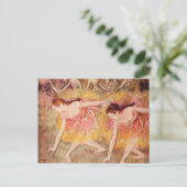 踊り子がエドガー・デガを曲げる ポストカード (スタンド正面)