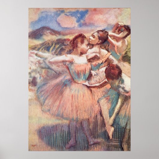 踊り子の風景 – Edgar Degas - c1897 ポスター (正面)