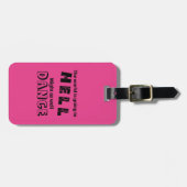 踊り子パーソナライズされたのおもしろい贈り物 ラゲッジタグ (正面横)