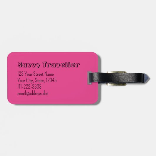 踊り子パーソナライズされたのおもしろい贈り物 ラゲッジタグ (裏面横)