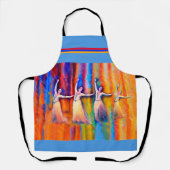 踊り子全周プリントエプロン エプロン (正面)