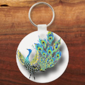 踊り孔雀 キーホルダー (正面)