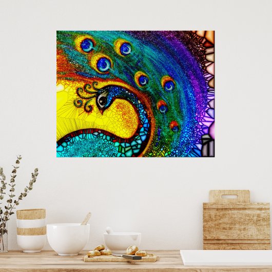 踊り孔雀 ポスター (キッチン)