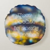 踊り宇宙光装飾用クッション ラウンドクッション (正面)