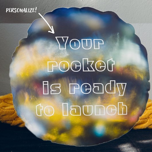 踊り宇宙光装飾用クッション ラウンドクッション