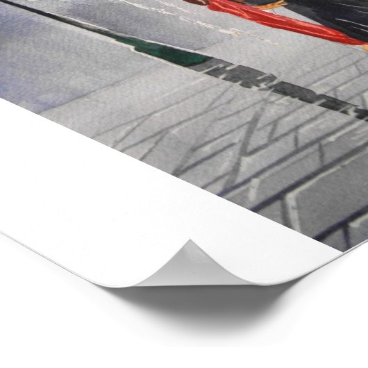 踊り対傘 ポスター (角)