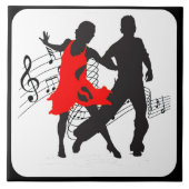 踊り対 タイル (正面)