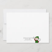 踊り小人クリスマスパーティの招待状 招待状 (裏面)