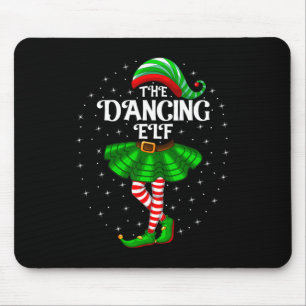 踊り小妖精や小人クリスマスファミリーマッチングウィメンズガールズ マウスパッド