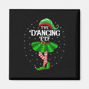 踊り小妖精や小人クリスマスファミリーマッチングウィメンズガールズ マグネット