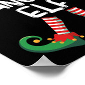 踊り小妖精や小人マッチングファミリーグループクリスマスパーティー ポスター (角)