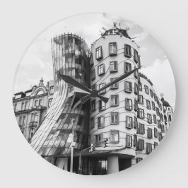 踊り建物インプラハ ラージ壁時計