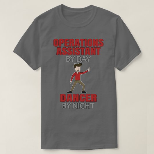踊り操作補助人ダンサー Tシャツ (デザイン正面)