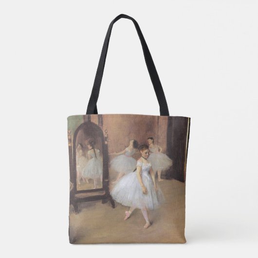 踊り教室エドガー・デガスヴィンテージ・バレエ トートバッグ (裏面)