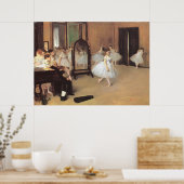 踊り教室エドガー・デガスヴィンテージ・バレエ ポスター (キッチン)