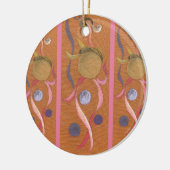 踊り旋回バブル体回路オーナメント セラミックオーナメント (左)