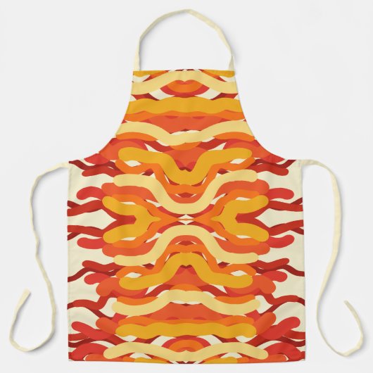 踊り日が差すことポップ・アートの・オブ・カラー・抽象芸術・アート エプロン (正面)