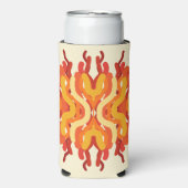 踊り日が差すことポップ・アートの・オブ・カラー・抽象芸術・アート スリム缶クーラー (Seltzer正面)