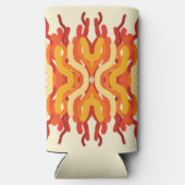 踊り日が差すことポップ・アートの・オブ・カラー・抽象芸術・アート スリム缶クーラー (裏面)