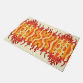 踊り日が差すことポップ・アートの・オブ・カラー・抽象芸術・アート ドアマット (アングル)