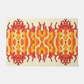 踊り日が差すことポップ・アートの・オブ・カラー・抽象芸術・アート ドアマット (正面)