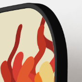 踊り日が差すことポップ・アートの・オブ・カラー・抽象芸術・アート ピックルボールラケット (左詳細)