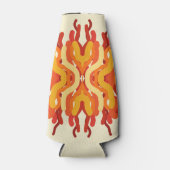 踊り日が差すことポップ・アートの・オブ・カラー・抽象芸術・アート ボトルクーラー (正面)