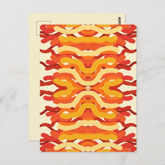 踊り日が差すことポップ・アートの・オブ・カラー・抽象芸術・アート ポストカード (正面/裏面)