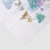 踊り森林動物クリスマスウォーター色 薄葉紙 (詳細)