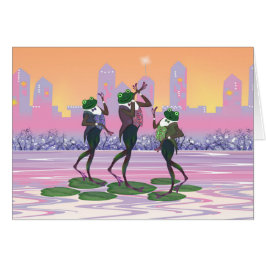 踊り歌唱パーティーカエル