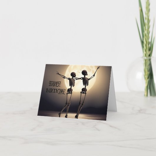 踊り死んだ誕生日カード カード (正面)