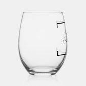 踊り母の日の母のおもしろいプレゼント ステムなしワイングラス (右)